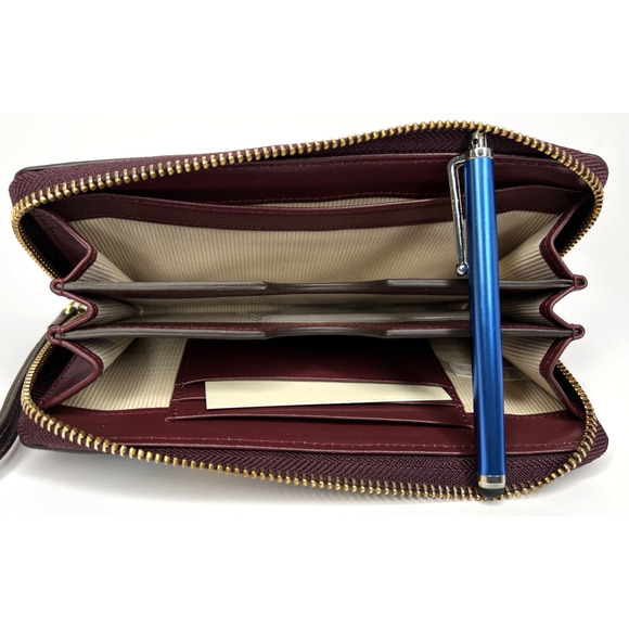 Radley London Clifton Hall Phone Wristlet / Wallet $148, Metallic Amethyst/Gold - Picture 5 of 8